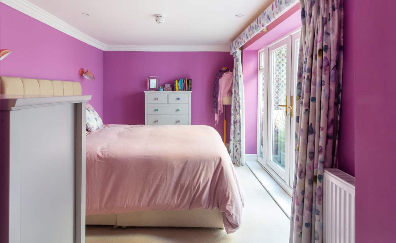 bedroom design in cheltenham voyage maison fabric curtains pelmet seasonal soul home