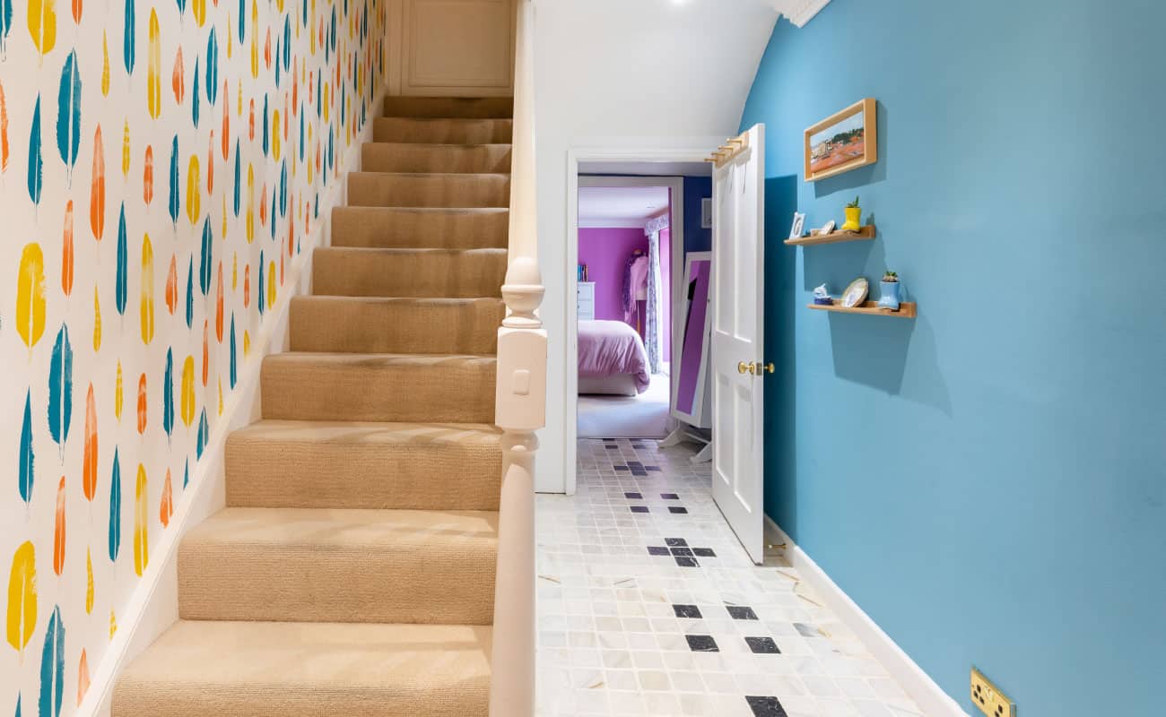 hallway design in cheltenham bold entrance seasonal soul home