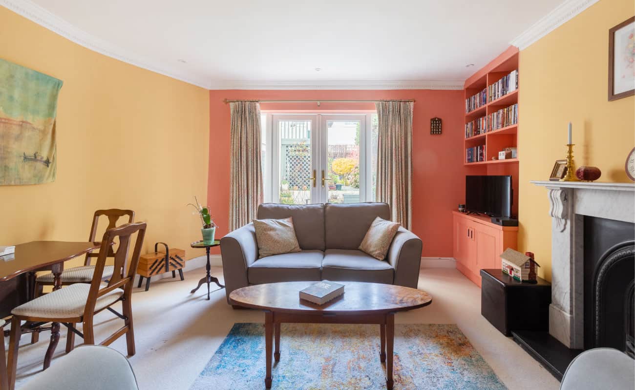 living room design in cheltenham dulux paint hot paprika seasonal soul home
