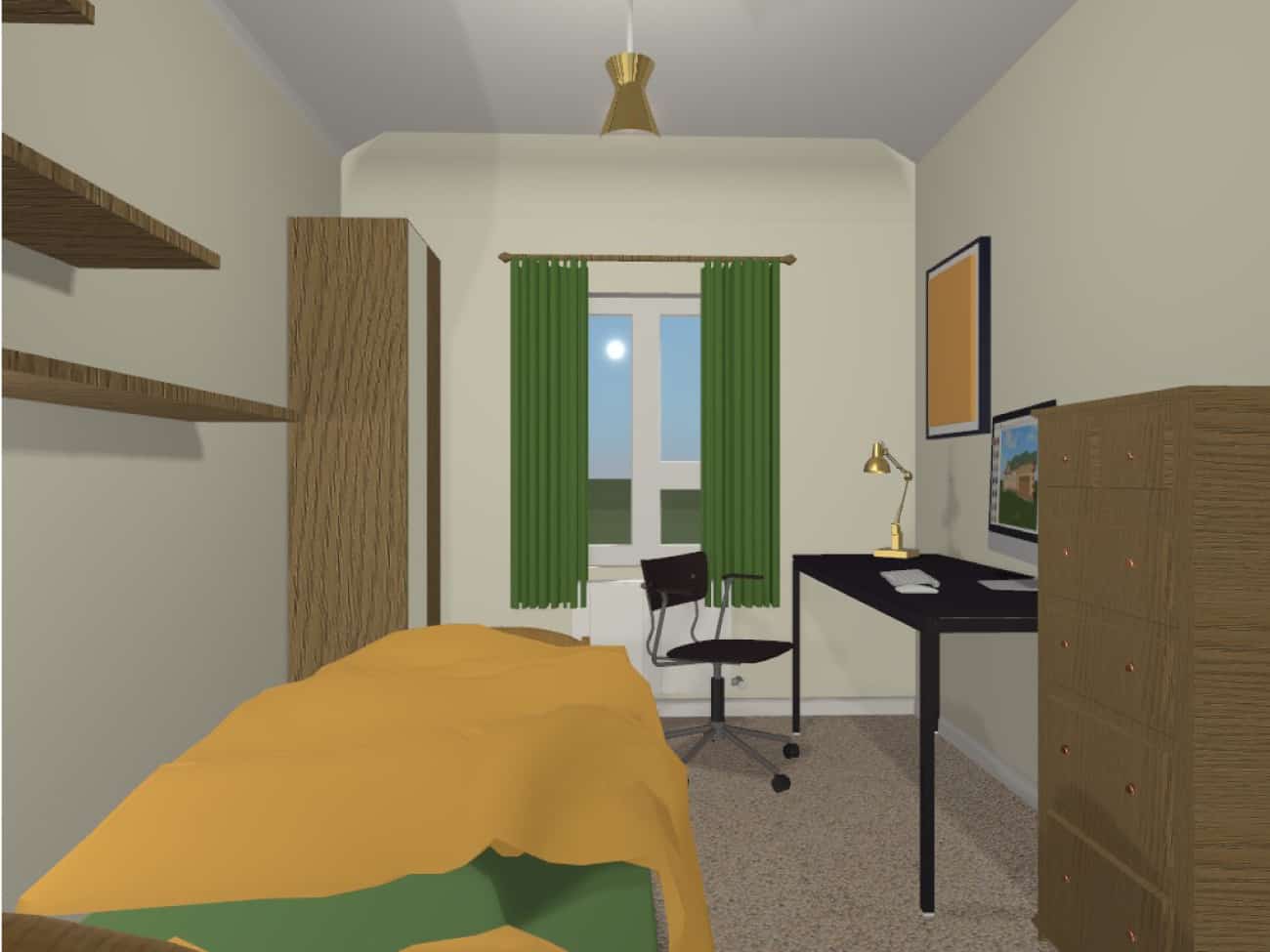 single bedroom design elevation for a student copyright seasonal soul home
