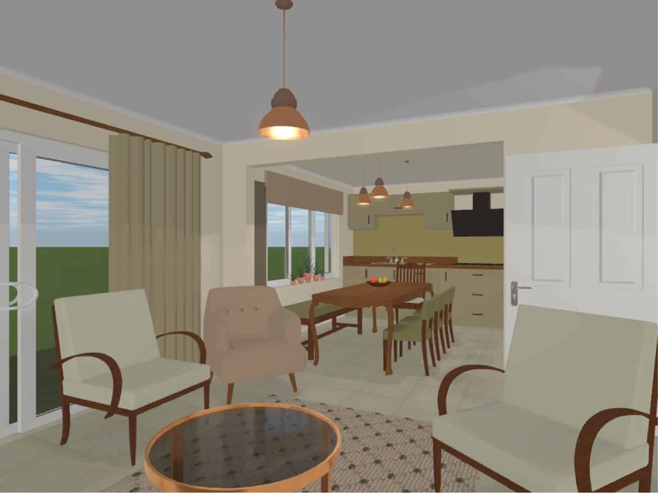 modern rustic kitchen dining design elevation copyright 2022 seasonal soul home