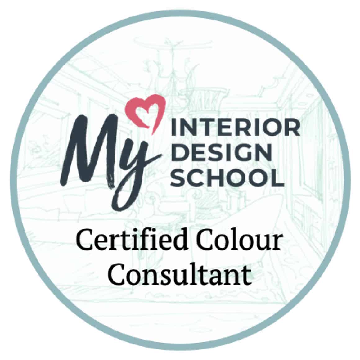 certified home colour consultant certificate my interior design school cheltenham awarded to rhian jones seasonal soul home