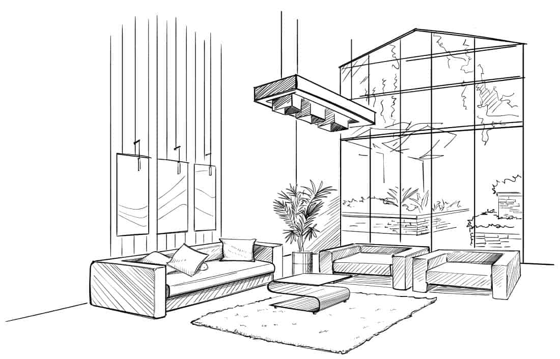 individual interior design living room elevation by interior design studio