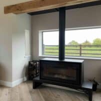 neutral paint colour dulux lounge log burner warwick home colour consultation